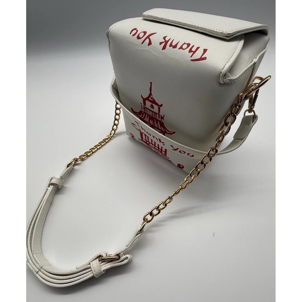 Chinese Take Out Takeout Clutch Thank‎ You BAG Purse Takeout Crossbody Bag - Picture 8 of 13